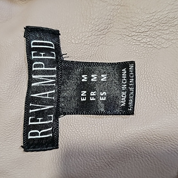 Revamped medium pink zip up leather jacket - Picture 6 of 6